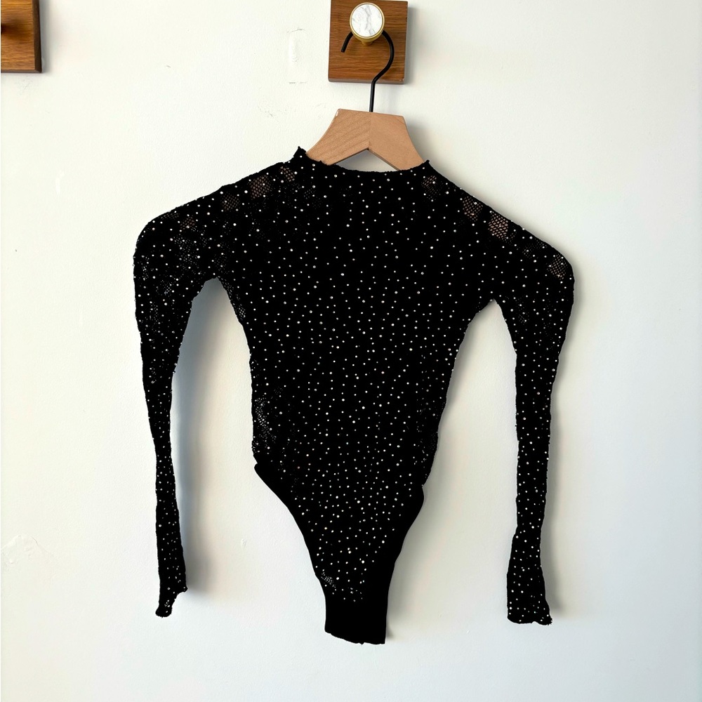 Black Sparkly Bodysuit